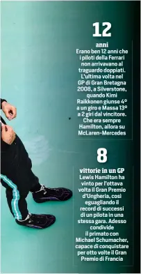  ?? GETTY ?? Lewis Hamilton, 35 anni, vincendo le ultime due gare dopo il quarto posto del GP Austria, è tornato al comando del Mondiale. In Ungheria si è preso tutto: pole, corsa sempre al comando e il giro più veloce