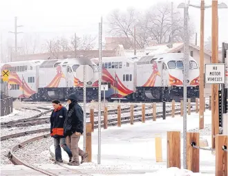  ?? MORGAN LEE/ ASSOCIATED PRESS ?? Ridership on the New Mexico Rail Runner Express totaled 787,000 trips in fiscal 2018, a 37 percent decrease from its peak of about 1.2 million trips in 2010, according to a legislativ­e report released Monday.