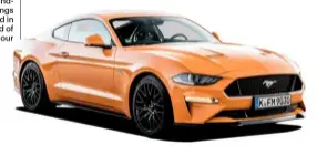  ??  ?? 7200 right-handdrive Mustangs have been sold in the UK, a third of them in this colour