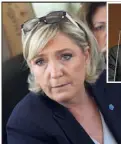  ??  ?? Marine Le Pen représenté­e par Muriel Fiol-Anguenot.