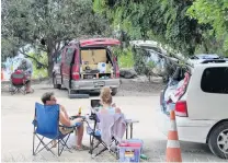  ?? PHOTO: PAM JONES ?? Changes afoot . . . Freedom campers in Central Otago in January.