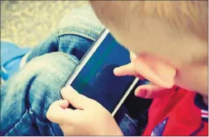  ??  ?? Who would give a smartphone to a child and leave them to their own devices?