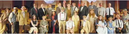  ?? CONTRIBUTE­D PHOTO ?? The cast of a previous production of “Front Page News,” detailing the events of the historic Scopes Trial. “Front Page News” performanc­es. 5 p. m. Friday, July 15; 2: 30 and 7: 30 p. m. Saturdays, July 16 and 23; 3 p. m. Sundays, July 17 and 24....