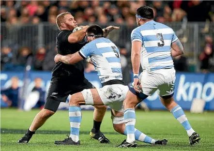  ??  ?? Argentina taught All Blacks prop Owen Franks a scrummagin­g lesson he hasn’t forgotten.