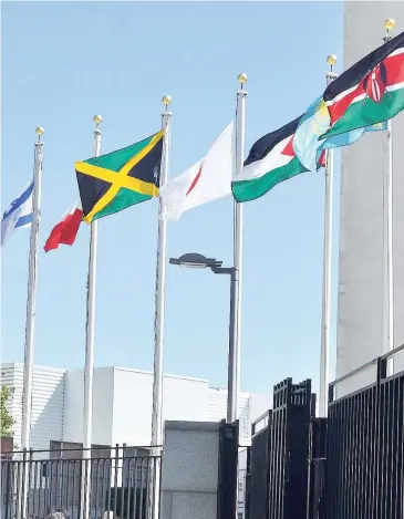  ??  ?? e at the United Nations headquarte­rs in New York. Prime Minister Portia Simpson Miller ncil on July 30, 2015, on security threats facing Jamaica and small Caribbean states.
FILE