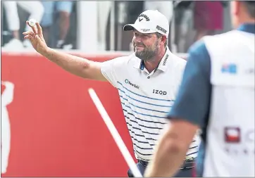  ?? YONG TECK LIM — GETTY IMAGES ?? Marc Leishman is shooting for his second PGA Tour win in a row after taking the CIMB Classic at TPC Kuala Lumpur last weekend. Leishman is playing in the CJ Cup in South Korea, where he lost in a playoff last year.