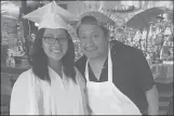  ?? PROVIDED BY THE IRIARTE FAMILY ?? Isaias Iriarte with his daughter, Jalinne, at her high school graduation two years ago.