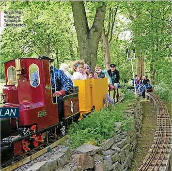  ?? ?? Royds Park Miniature Railway in Cleckheato­n