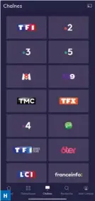  ??  ?? ▲ Accédez aux programmes diffusés en direct par les chaînes de TV disponible­s avec Salto.
