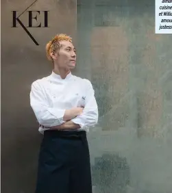  ??  ?? Kei Kobayashi, aimanté par la cuisine française, et William Ledeuil, amoureux de la justesse nippone.