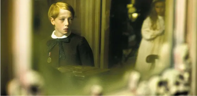  ??  ?? ‘Tis the season for Gothic children: Oliver Zetterströ­m in The Little Stranger, at Violet Crown