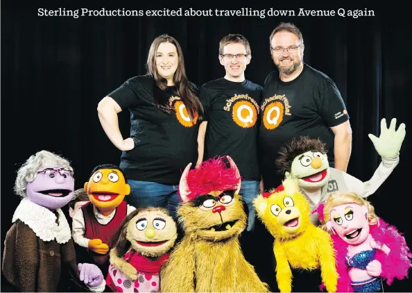  ?? PHOTOS: DARROL HOFMEISTER ?? The musical Avenue Q focuses on recent college graduate Princeton, who is supported by his friends as he suffers some tough knocks.