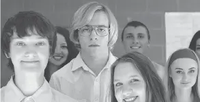  ?? HANDOUT PHOTO ?? Ross Lynch, centre, stars as the young Jeffrey Dahmer in My Friend Dahmer.