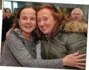  ??  ?? sisteR sisteR: Aileen Burke welcomes Máire Burke home to Ireland