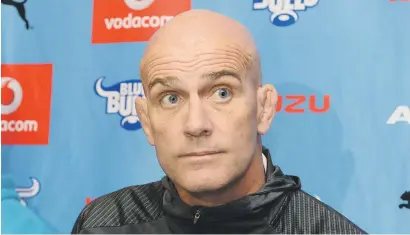  ?? Gallo Images Picture: ?? LIMITED. Blue Bulls coach John Mitchell is not spoilt for choice despite the temptation to wield the axe.