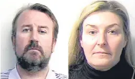  ??  ?? Edwin McLaren and wife Lorraine, both 52, were found guilty following the longest trial in UK criminal history at the High Court in Glasgow.