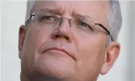  ?? Photograph: Mike Bowers/The Guardian ?? Australian prime minister Scott Morrison: ‘secretiven­ess and bellicosit­y in the face of any questionin­g makes him particular­ly ill-suited to such a grave moment’.