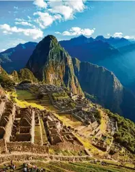  ?? Foto: Richard James Taylor/Belmond, tmn ?? Höhepunkt einer jeden Peru Reise ist die weltberühm­te Inkastadt Machu Picchu.