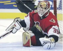  ?? SEAN KILPATRICK/FILES ?? When goaltender Dominik Hasek went down with an injury at the 2006 Turin Olympics, it might have cost the Senators one of their best chances to win a Stanley Cup.