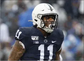  ?? THE ASSOCIATED PRESS FILE ?? Penn State linebacker Micah Parsons is projected to be a first-round draft pick after opting out of the 2020 season.