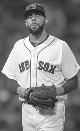  ?? ASSOCIATED PRESS FILE PHOTO ?? David Price, pictured, confronted Dennis Eckersley on a team plane for not giving Red Sox players the proper respect while working as an analyst on the team’s local broadcast.