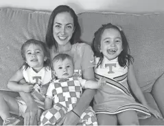  ?? COURTESY OF NICOLE HUGHES ?? Nicole Hughes with children Reese, Levi and Lily.