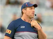  ??  ?? Former All Black Brad Thorn coached the Reds to victory over the Brumbies in the Super Rugby Australia final last weekend.