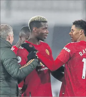  ?? FOTO: AP ?? Pogba celebró eufórico el triunfo frente al Fulham