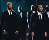  ?? ASSOCIATED PRESS ARCHIVES ?? Common, left, and John Legend perform “Glory,” a Martin Luther King Jr. song, at the 2015 Grammy Awards in Los Angeles.