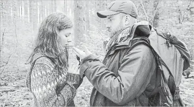  ?? BLEECKER STREET MEDIA TNS ?? Ben Foster plays military veteran Will opposite newcomer Thomasin Harcourt McKenzie as his daughter Tom. The pair is attempting to live off the grid.