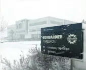  ??  ?? Bombardier Transport compte plus de 4200 employés au Canada, dont plus de 900 à son siège social et centre d’ingénierie pour les Amériques de Saint-Bruno-de-Montarvill­e (sur la photo).