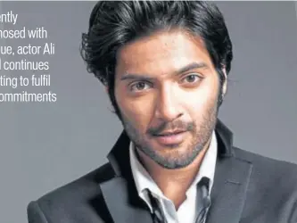  ??  ?? Actor Ali Fazal, who is currently working on a web series, will attend two major Hollywood events
