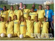  ??  ?? Young talents…Yves Bissouma, Amadou Haidara and others at the JMG academy in Mali
