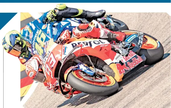  ?? / FOTO: AFP ?? EL ESPAÑOL sigue adelante para conseguir un título más en la máxima categoría del motociclis­mo.