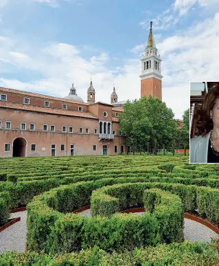  ??  ?? Tradizione
Uno dei giardini della Fondazione Giorgio Cini, presieduta da Giovanni Bazoli
Nella foto piccola, Renata Codello, nuovo segretario generale