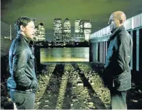  ??  ?? IT’S A HIT: James McAvoy and Mark Strong