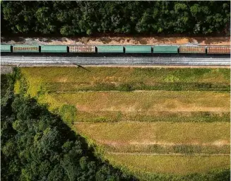  ?? Eduardo Anizelli/Folhapress ?? Trem da Rumo no sul de SP; empresa quer expandir malha em MT