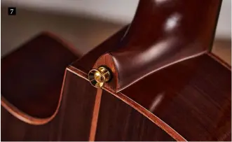  ??  ?? 7 7. As its more classical style suggests, the heel on the NCX5 is a very traditiona­l boat bow, like a convention­al Spanish classical guitar