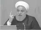  ?? EPA-EFE ?? President Hassan Rouhani says Iran will store low-enriched uranium and “heavy water.”