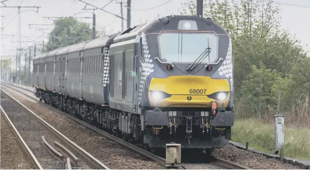  ?? PICTURE: SCOTRAIL ?? 0 A locomotive-hauled Scotrail train similar to the one involved in the incident at Rosyth station on Monday