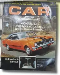  ??  ?? The Monaro became a ‘Sport-Koepee’ when sent to the Dark Continent - where it was made over with a facelift probably not too dissimilar to what Holden’s designers had wanted for the local HG model Monaro.