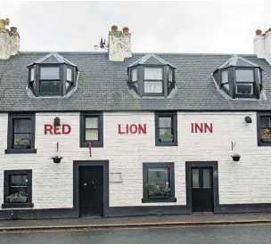  ?? ?? Up for sale UK Property Firm Graham & Sibbald are marketing the Red Lion Inn in Balkerach Street for sale