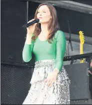  ??  ?? Sophie EllisBexto­r performs at Splendour. Photo by Marcus Holdsworth