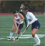  ?? File photo ?? Jennah Saqib (16) and the No. 3 Lincoln field hockey team dropped a 3-0 decision to Wheeler in the Division II semifinals Thursday night.