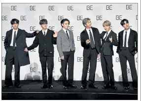  ?? GETTY IMAGES ?? The music video for ‘Dynamite’ by South Korea’s BTS surpassed 1 billion views on YouTube.