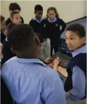  ??  ?? Drone club members pay R450 per month which includes a drone and transmitte­r that they can keep at the end of the course. Instructio­n flows between simulator time and indoor flight time, but will include ground school once the children are competent...