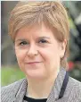  ??  ?? RISES Nicola Sturgeon