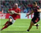  ??  ?? Tonga captain Siale Piutau in action against Georgia at the 2015 World Cup.