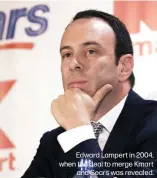  ??  ?? Edward Lampert in 2004, when the deal to merge Kmartand Sears was revealed.