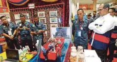  ??  ?? WAN Mohd (kanan) pada Majlis Perasmian Kempen Keselamata­n, Kebakaran dan Pameran Inovasi 2017, semalam.